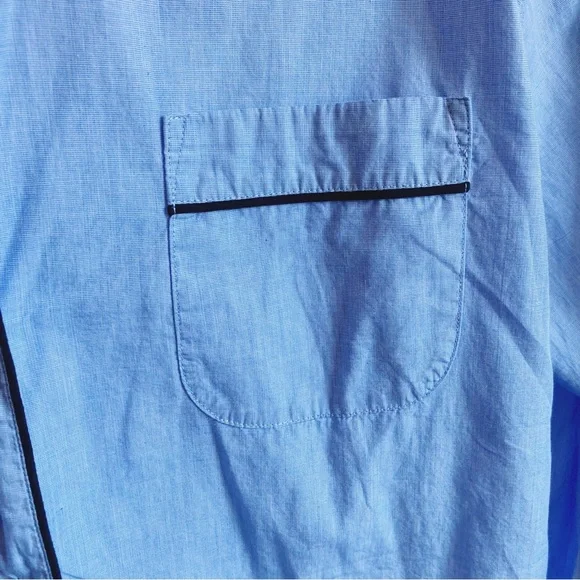 J. Crew End on End Cotton Long Sleeve Pajamas in Hydrangea Blue - Picture 6 of 13